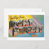 メリーランド州の港寄託からのヴィンテージの挨拶 ポストカード (正面/裏面)