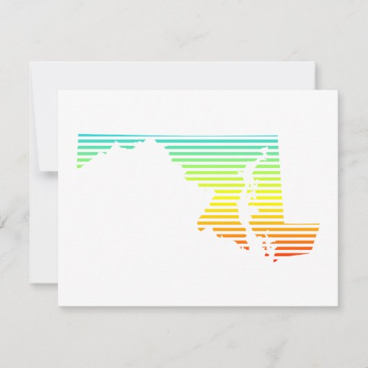 メリーランド州の穏やかなフェード 招待状 (正面)