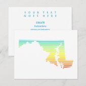 メリーランド州の穏やかなフェード 招待状 (正面/裏面)