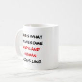 メリーランド州の素晴らしい女性 コーヒーマグカップ (正面左)