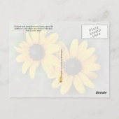 メリーランド州の花:黒い目スーザン ポストカード (裏面)