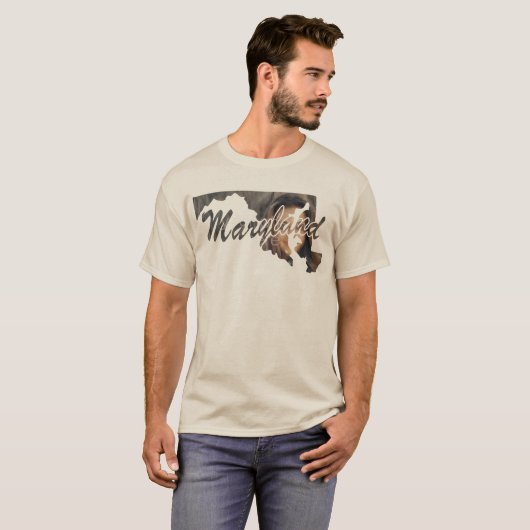 メリーランド州のTシャツの写真州 Tシャツ (正面フル)