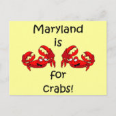メリーランド州はカニのためだ ポストカード (正面)