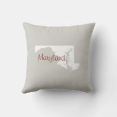 メリーランド州アウトライカスタムン装飾用クッション クッション (裏面)