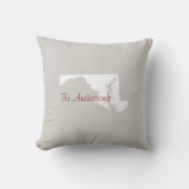 メリーランド州アウトライカスタムン装飾用クッション クッション (正面)