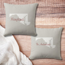メリーランド州アウトライカスタムン装飾用クッション