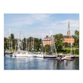 メリーランド州アナポリスでのセーリング フォトプリント