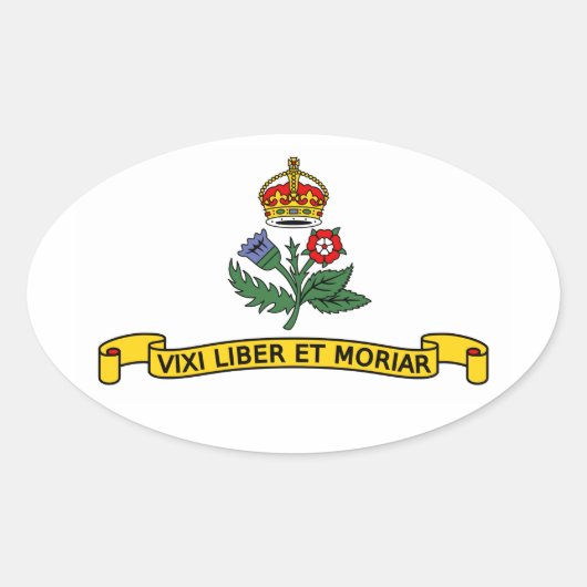 メリーランド州アナポリス国旗のオーバルステッカー 楕円形シール (正面)