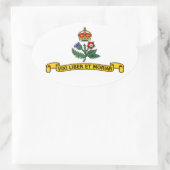 メリーランド州アナポリス国旗のオーバルステッカー 楕円形シール (バッグ)