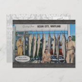 メリーランド州オーシャンシティ 白いマーリンの故郷 ヴィン ポストカード (正面/裏面)