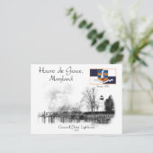 メリーランド州コンコードポイントライトハウスアーブル ポストカード (スタンド正面)