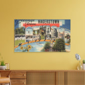 メリーランド州ハガースタウン – 大きな文字のシーン キャンバスプリント (インサイチュ (リビング))