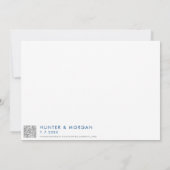 メリーランド州ハヴェ・ド・グレースの地図を使ったモダンウェディング セーブザデート (裏面)