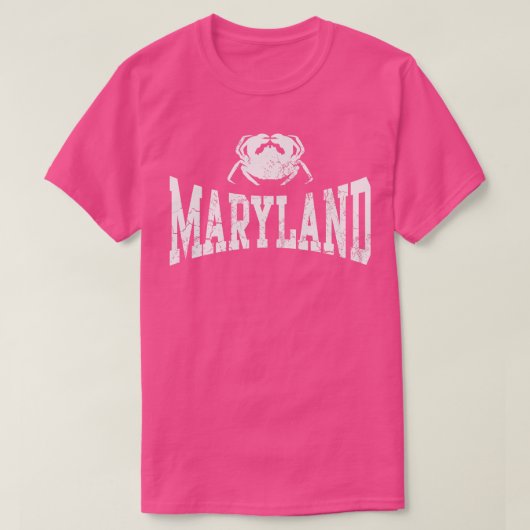 メリーランド州ブルー Tシャツ (デザイン正面)