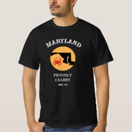 メリーランド州プライドカニTシャツ 1788年からカニに誇り Tシャツ