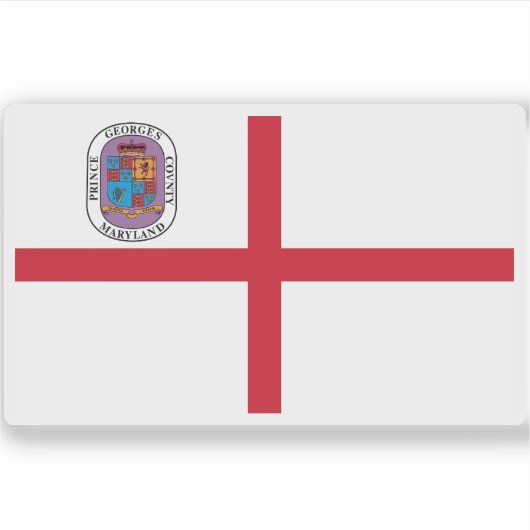 メリーランド州プリンス・ジョージ郡旗 シール (正面)