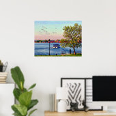 メリーランド州ボルチモアのウォーター・タクシー・カントン・ウォーターフロント ポスター (ホームオフィス)