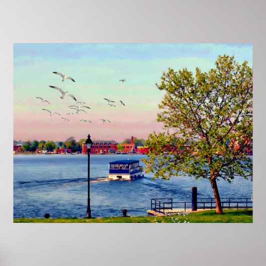 メリーランド州ボルチモアのウォーター・タクシー・カントン・ウォーターフロント ポスター (正面)