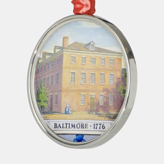 メリーランド州ボルチモアの旧会議場 メタルオーナメント (左)