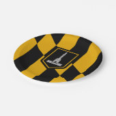 メリーランド州ボルチモア国旗の紙プレート ペーパープレート (アングル)