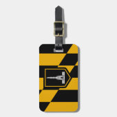 メリーランド州ボルチモア国旗 ラゲッジタグ (正面縦)