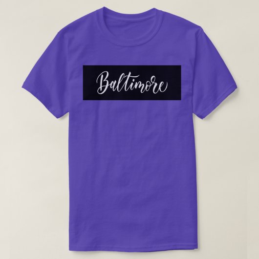 メリーランド州ボルチモア市1 Tシャツ (デザイン正面)