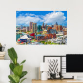 メリーランド州ボルチモア統一された州 ポスター (ホームオフィス)