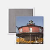 メリーランド州ボルチモア。アメリカ。セブン – 足ノール マグネット (正面/裏面)