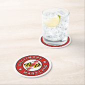 メリーランド州ボルチモア ラウンドペーパーコースター (インサイチュ)