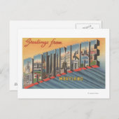 メリーランド州ボルチモア – ラージ・レター・シーン2 ポストカード (正面/裏面)