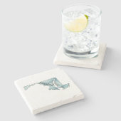 メリーランド州マップマーブルストーンコースター ストーンコースター (横)