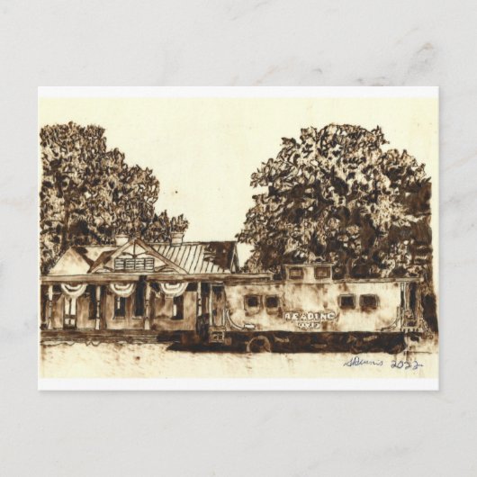 メリーランド州リッジリー鉄道 - ポストカード (正面)