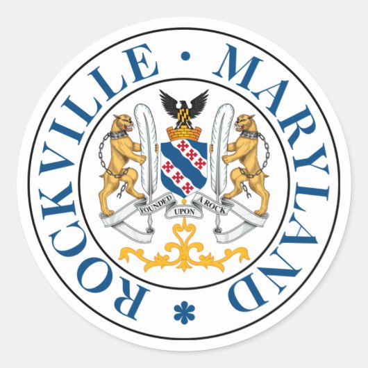 メリーランド州ロックビル（シール） ラウンドシール (正面)