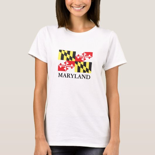 メリーランド州国旗 Tシャツ (正面)