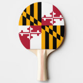 メリーランド州旗の色グラフィック 卓球ラケット (裏面)