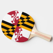 メリーランド州旗の色グラフィック 卓球ラケット (横)