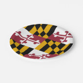 メリーランド州旗を持つ愛国的紙プレート ペーパープレート (アングル)