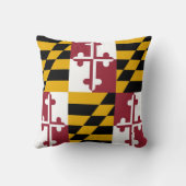 メリーランド州旗アメリカのモージョピロー クッション (裏面)