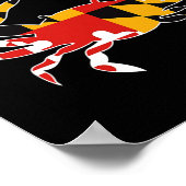 メリーランド州旗カニラクロス完全スティックB ポスター (角)