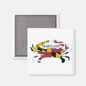 メリーランド州旗カニ磁石 マグネット (正面/裏面)