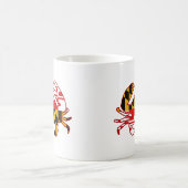 メリーランド州旗カニ コーヒーマグカップ (中央)