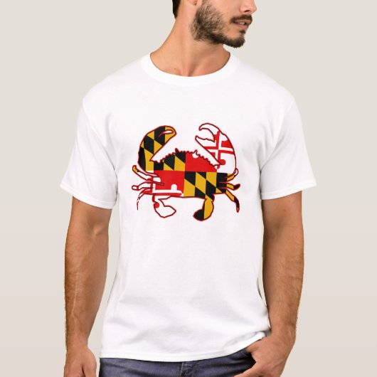 メリーランド州旗カニ Tシャツ (正面)