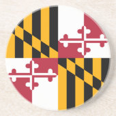 メリーランド州旗グラフィックスタイリッシュス コースター (正面)