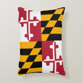 メリーランド州旗デザインアクセント アクセントクッション (正面(垂直))