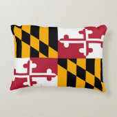 メリーランド州旗デザインアクセント アクセントクッション (裏面)