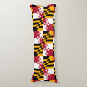 メリーランド州旗デザインアクセント ボディピロー (正面縦)