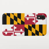メリーランド州旗デザインデコール Case-Mate iPhoneケース (裏面(横))