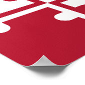 メリーランド州旗デザイン装飾 ポスター (角)