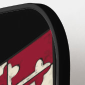 メリーランド州旗ピックボールパドル ピックルボールラケット (左詳細)