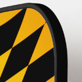 メリーランド州旗ピックボールパドル ピックルボールラケット (左詳細)